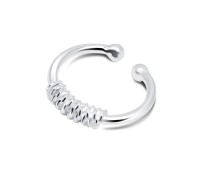 Rolled Designed Silver Ear Cuff EC-1135